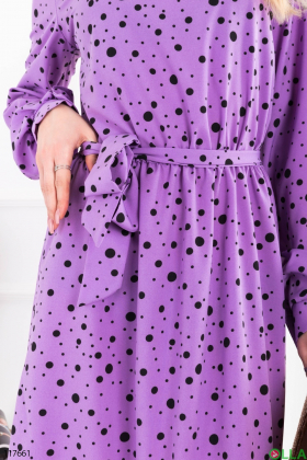 Женское фиолетовое платье