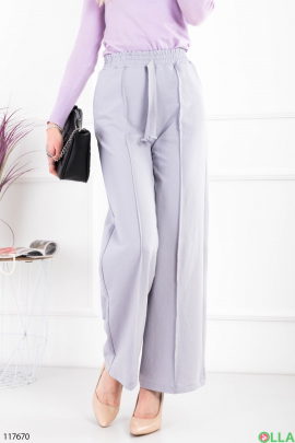Женские фиолетовые спортивные брюки палаццо