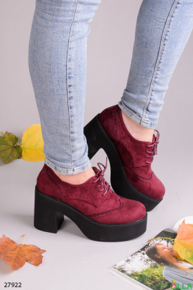 Women's boots with heels and platform