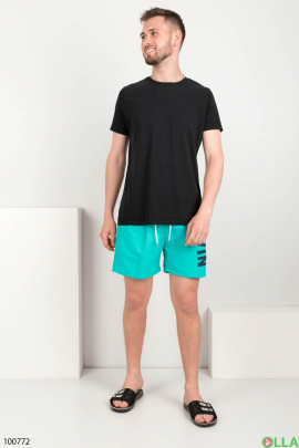 Чоловічі бірюзові пляжні шорти