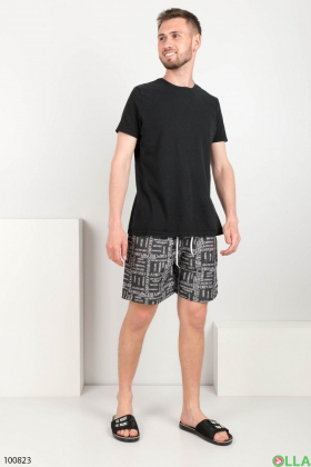 Чоловічі пляжні шорти з написами