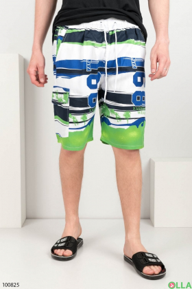 Чоловічі різнокольорові пляжні шорти