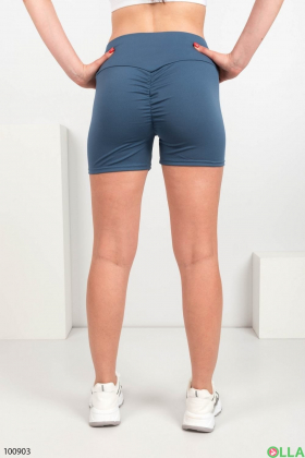 Women's blue cycling shorts