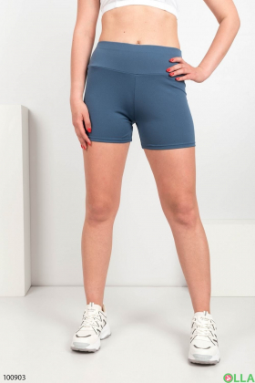 Women's blue cycling shorts