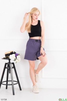 Women's purple shorts