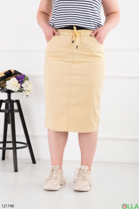 Women's light beige batal skirt
