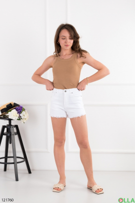 Women's white shorts