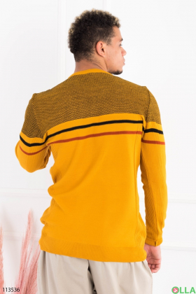 Men's dark yellow sweater