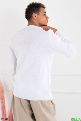 Men's white sweater