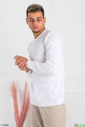 Men's white sweater