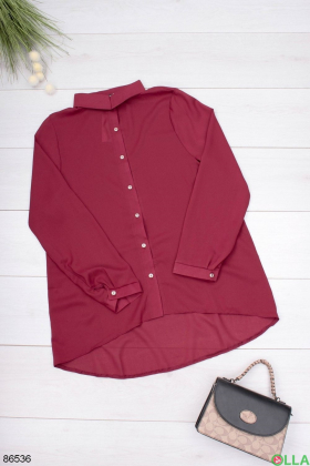 Women's burgundy shirt