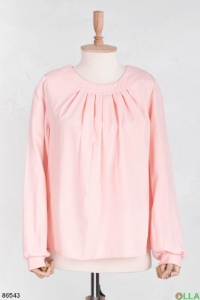 Женская розовая рубашка