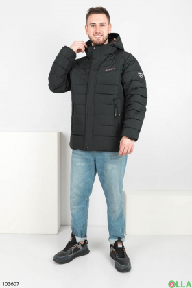 Мужская зимняя темно-серая куртка