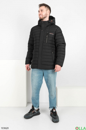 Мужская зимняя черная куртка