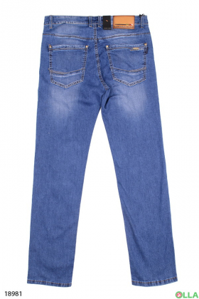Чоловічі джинси світло-синього кольору