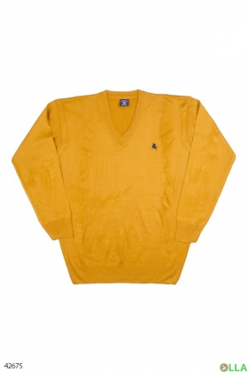 Чоловічий светр гірчічного кольору