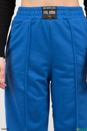 Жіночі сині спортивні брюки
