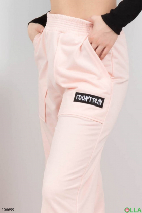 Women's Light Pink Sweatpants