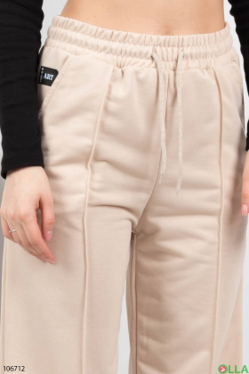 Women's beige sweatpants
