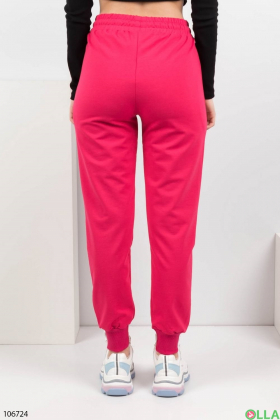 Women's raspberry sweatpants