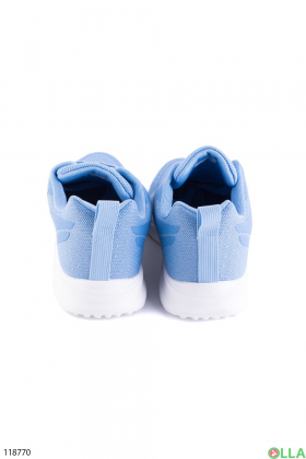 Жіночі сині кросівки на шнурівці