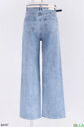 Жіночі джинси-кольш з ременем