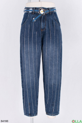 Женские джинсы с ремнем