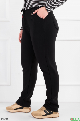 Women's black battal trousers