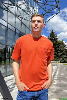 Men's orange T-shirt