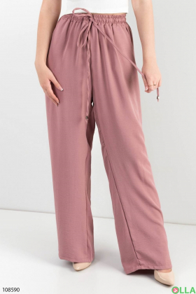 Women's pink palazzo batal trousers