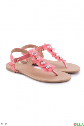 Women's coral sandals