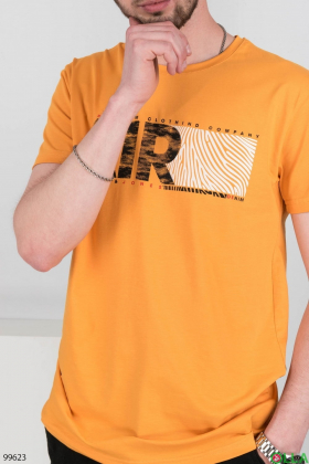 Мужская оранжевая футболка