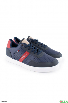 Men's two-tone lace-up sneakers