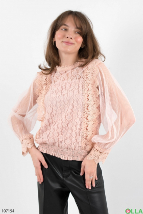 Жіноча рожева блуза