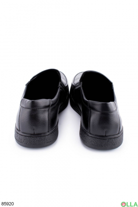 Мужские черные туфли из эко-кожи