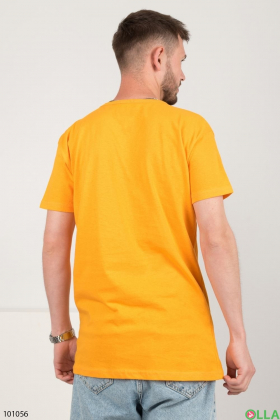 Чоловіча жовта футболка з написом