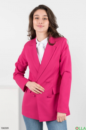 Женский розовый пиджак