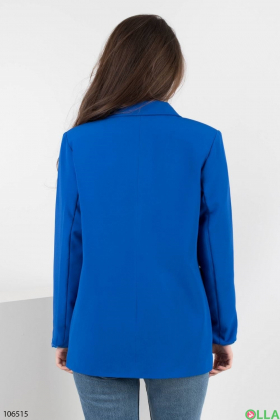 Женский синий пиджак батал