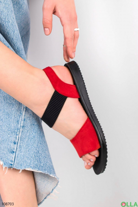 Women's red sandals