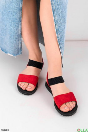 Women's red sandals
