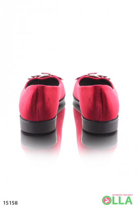 Women's casual ballerinas with a bow