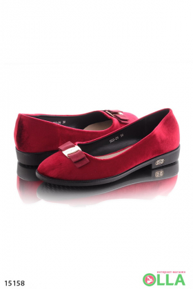 Women's casual ballerinas with a bow
