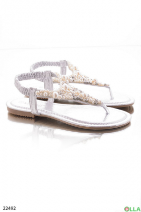 Beaded casual sandals