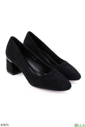 Women's black high heel shoes