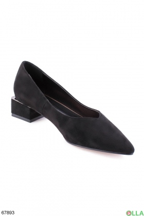 Pointed toe black women's shoes