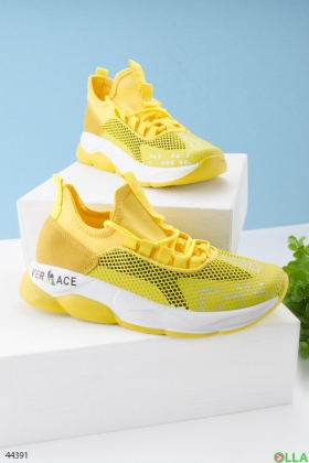 Women's yellow sneakers