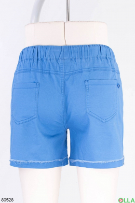 Женские голубые джинсовые шорты