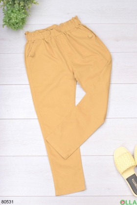 Женские темно-желтые джинсы