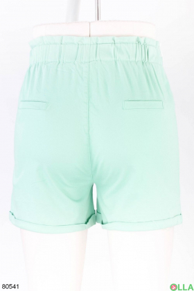 Women's green shorts