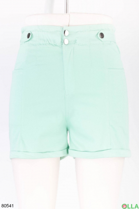 Women's green shorts